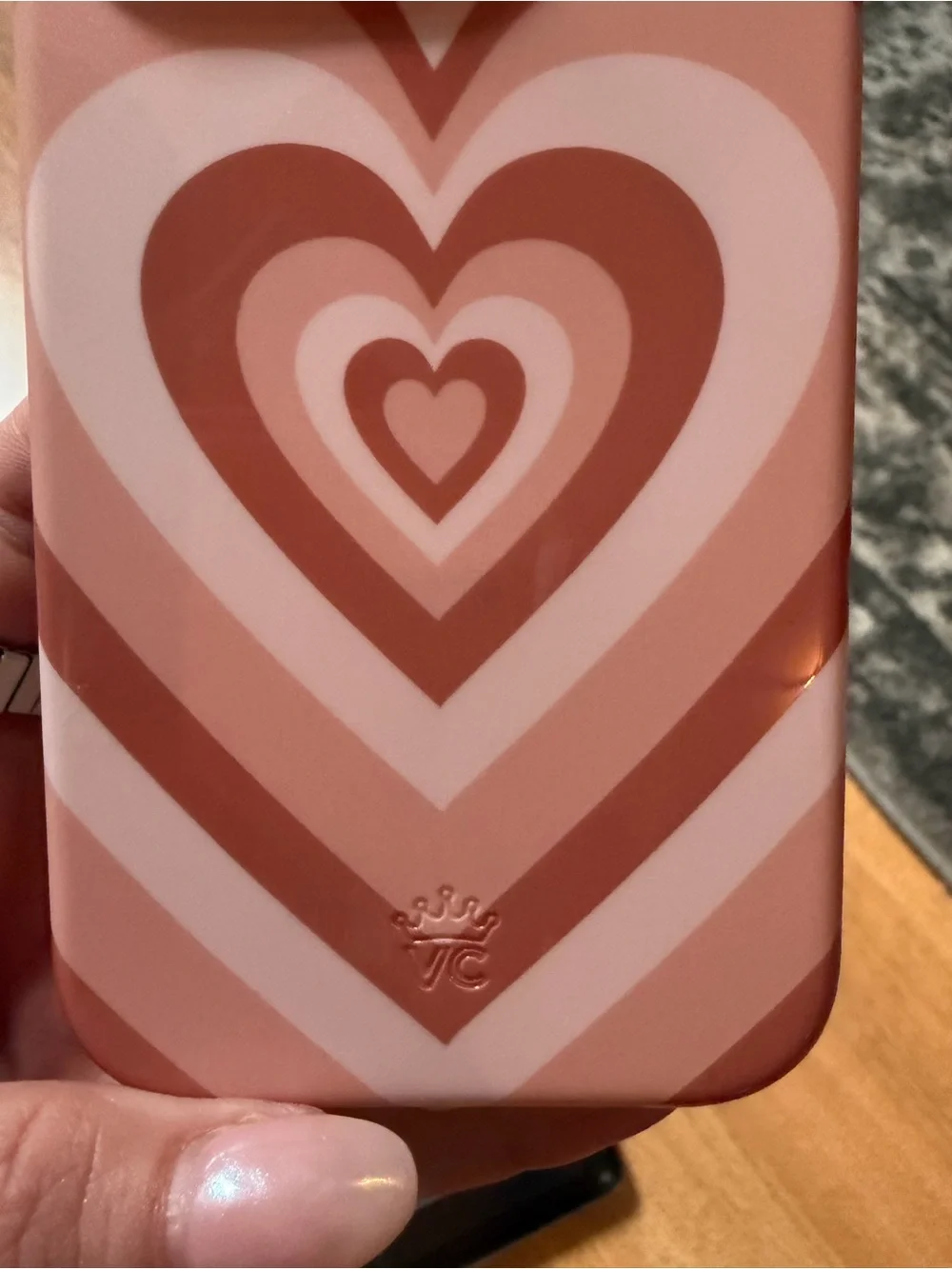 Velvet Caviar Pink Layered Heart iPhone Case New in Box